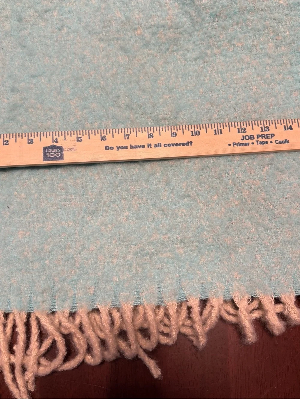 crown & ivy Striped Fringe Scarf in Mint, Pink, Beige, Teal